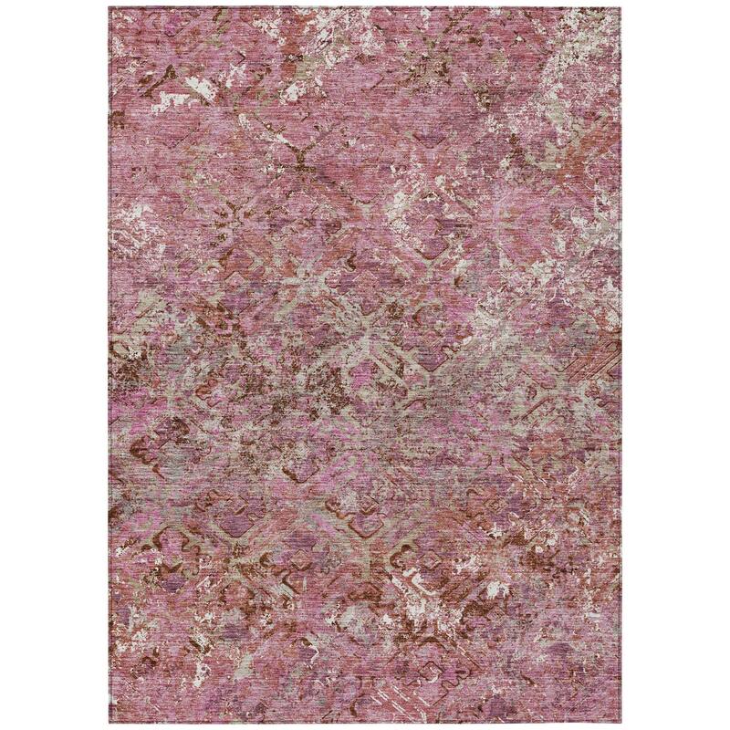 HomeRoots Geometric Transitional Rectangle Outdoor Rug