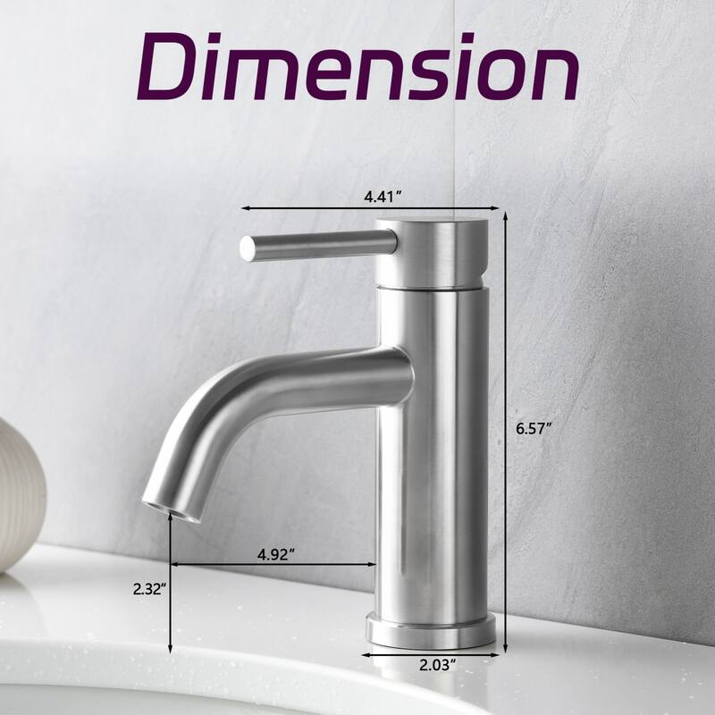 Adjustable Temperature Bathroom Modern Single Hole Faucet