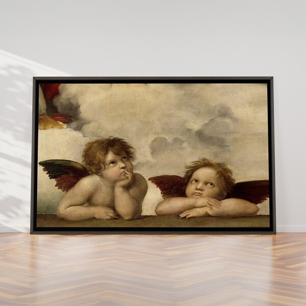 Large Wall Art, Framed Art, The Two Angels, by Raphael - Bed Bath