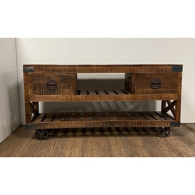Modern Farmhouse Console Buffet Cabinet - 17.5" W x 59" D x 24" H