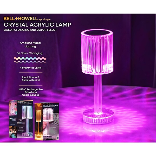 Bell howell color changing led lamp top
