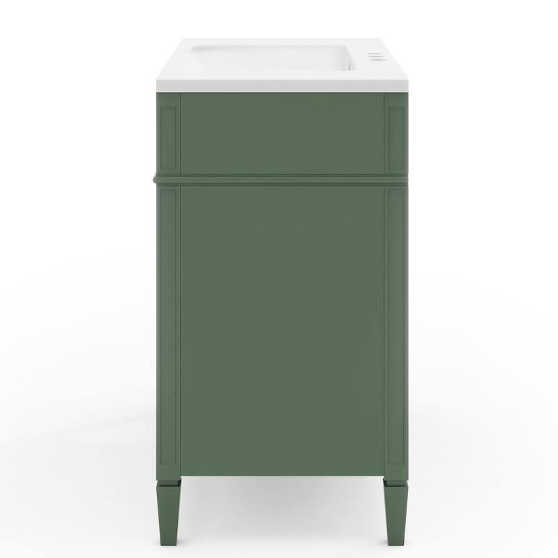 36"Wall Mounted Bathroom Vanity with Resin Sink