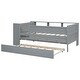 preview thumbnail 7 of 25, Wood Twin Size L-Shaped Loft Bed with Ladder and 2 Built-in L-Shaped Desks