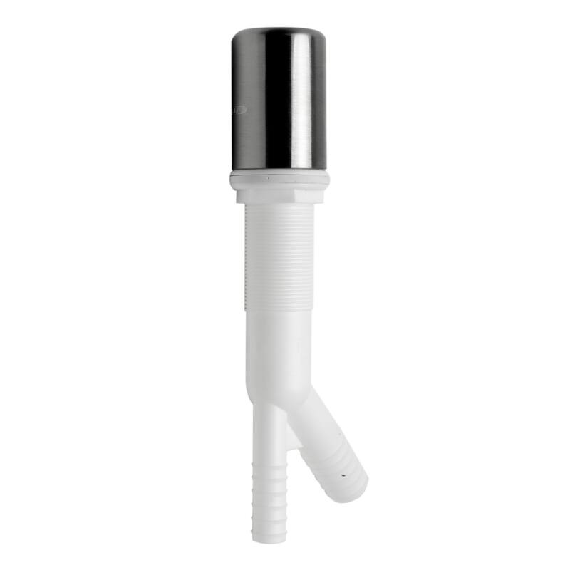 ALFI brand AB2609-BN Brushed Nickel Air Gap Cover and Tube for Dishwasher - Grey