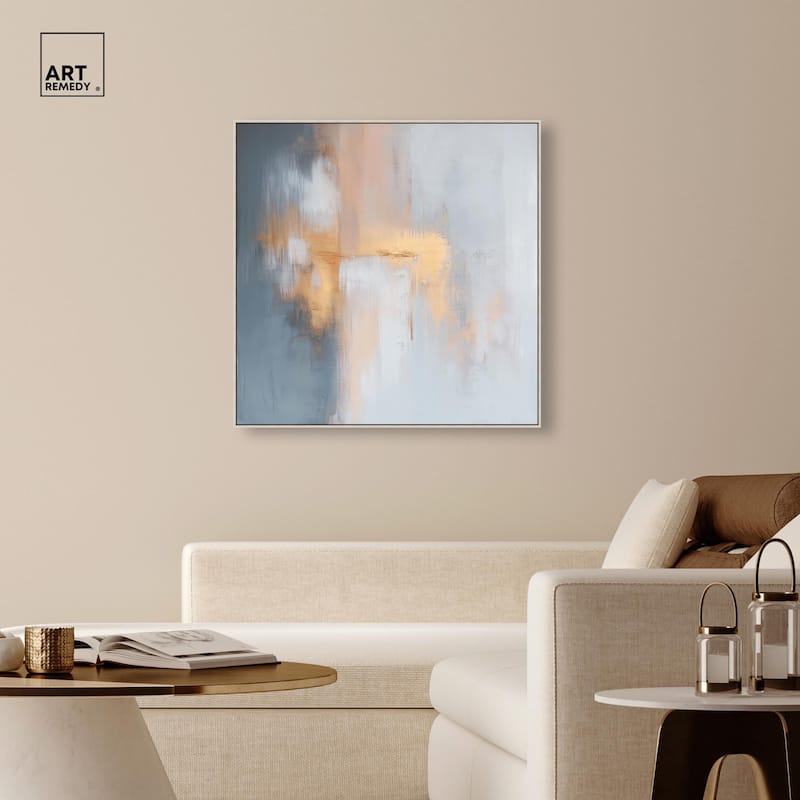 Coral Hues Canvas by Art Remedy
