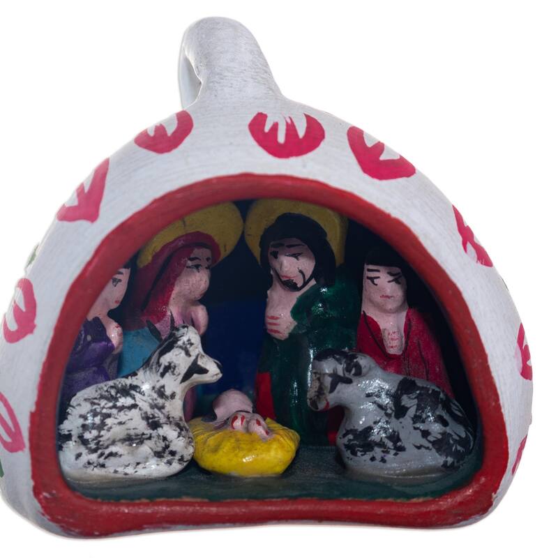 Novica Handmade Christmas Trio Ceramic Nativity Scenes (Set Of 3)