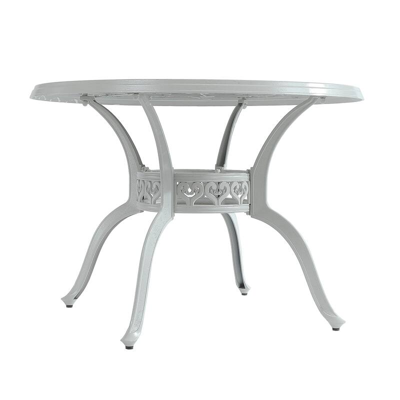 Patio Table Round Outdoor Coffee Table with Umbrella Hole
