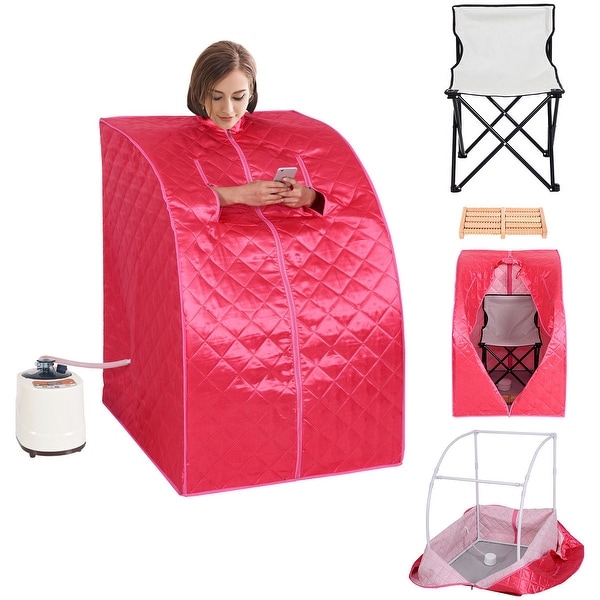 Shop Costway Portable 2l Steam Sauna Spa Full Body Slimming