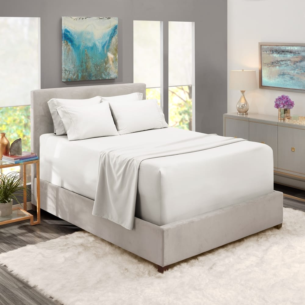 Empyrean Extra Deep Pocket Bed Sheet Set - Breathable, Super Soft Sheets with Extra Set of Pillowcases