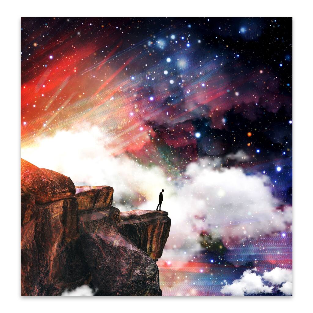Fantasy Pop Art Space Astronomy Metal Wall Art Print