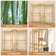 preview thumbnail 31 of 65, Bamboo Closet System Clothes Rack, Large Freestanding Garment Rack Clothing Rack for Hanging Clothes