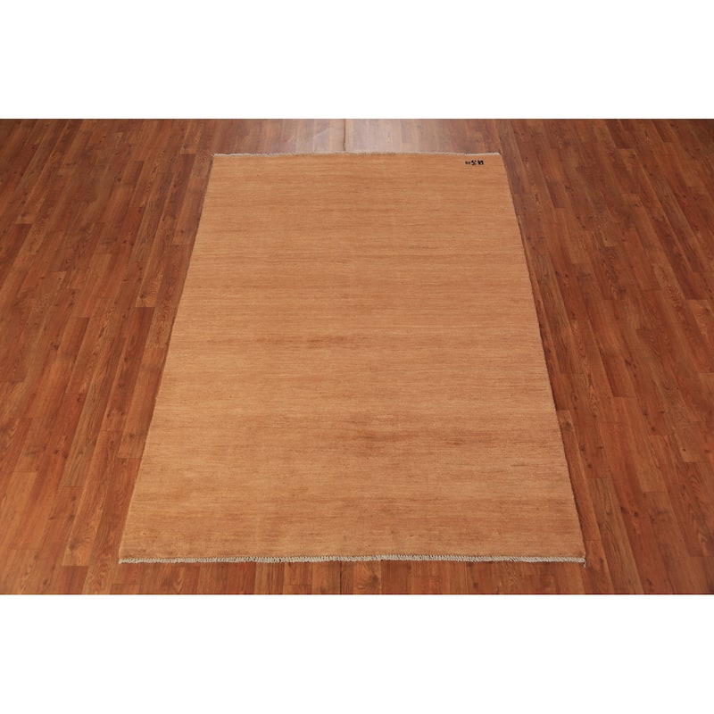 Gabbeh Modern Oriental Rug Hand-Knotted Living Room Wool Carpet - 4'8" x 6'4"