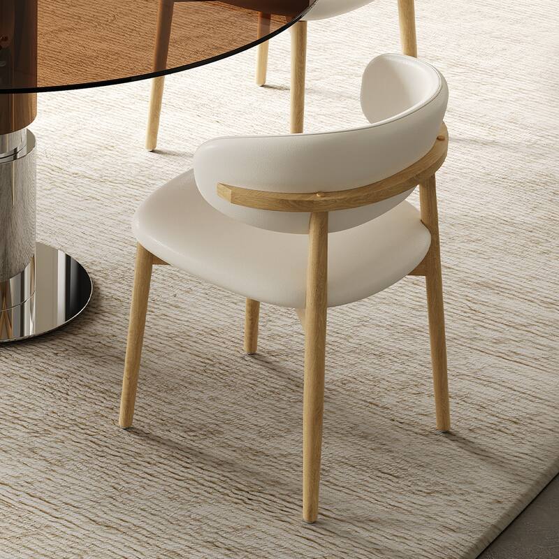 3 Piece Round Dining Table Set Tempered Glass Top Stainless Steel Base 4 Chairs