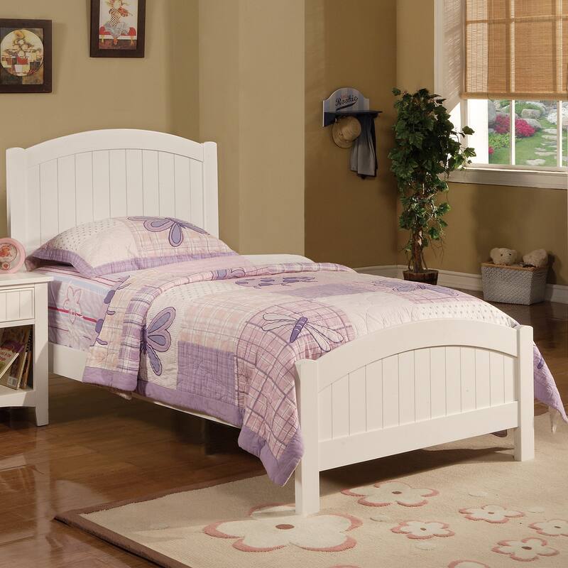 Bedroom Panel Bed in White