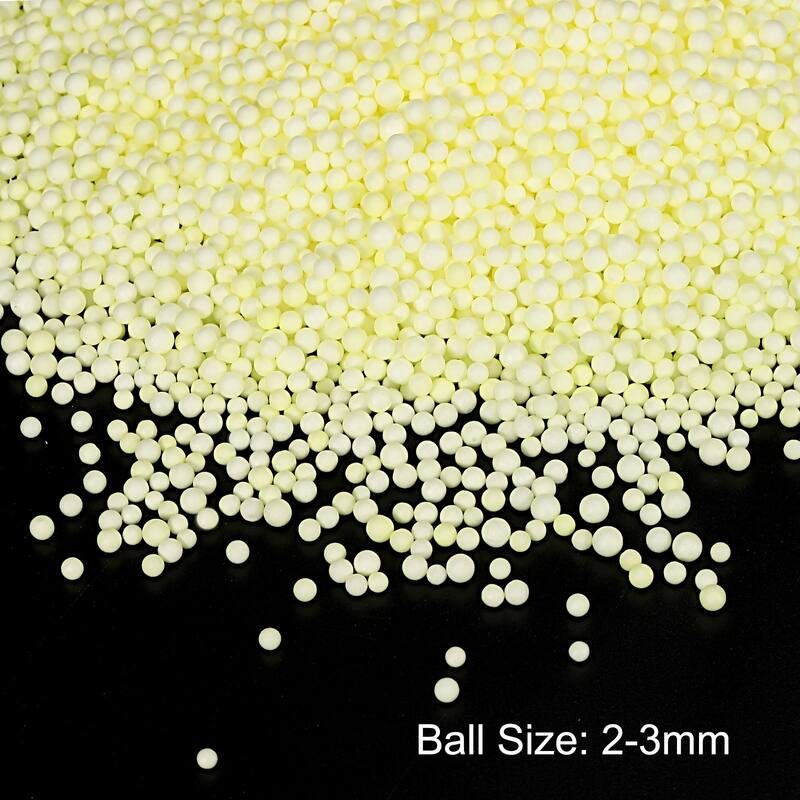 Foam Beads Foam Balls for DIY Craft Decoration, 1 Pack Approx 4000pcs - Yellow - 2-3mm