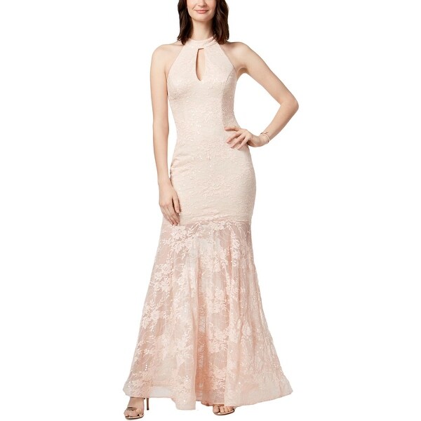 Shop Xscape Womens Evening Dress Lace Halter Free Shipping On Orders