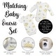 preview thumbnail 4 of 3, Sweet Jojo Designs Lemon Floral Girl 0-6M Baby Clothes Onesies 2 Pack Yellow White Watercolor Boho Bohemian Farmhouse Leaf Fruit