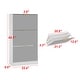 preview thumbnail 4 of 22, Timechee Mirrored Flip Drawer Shoe Cabinet Storage Cabinet Organizer