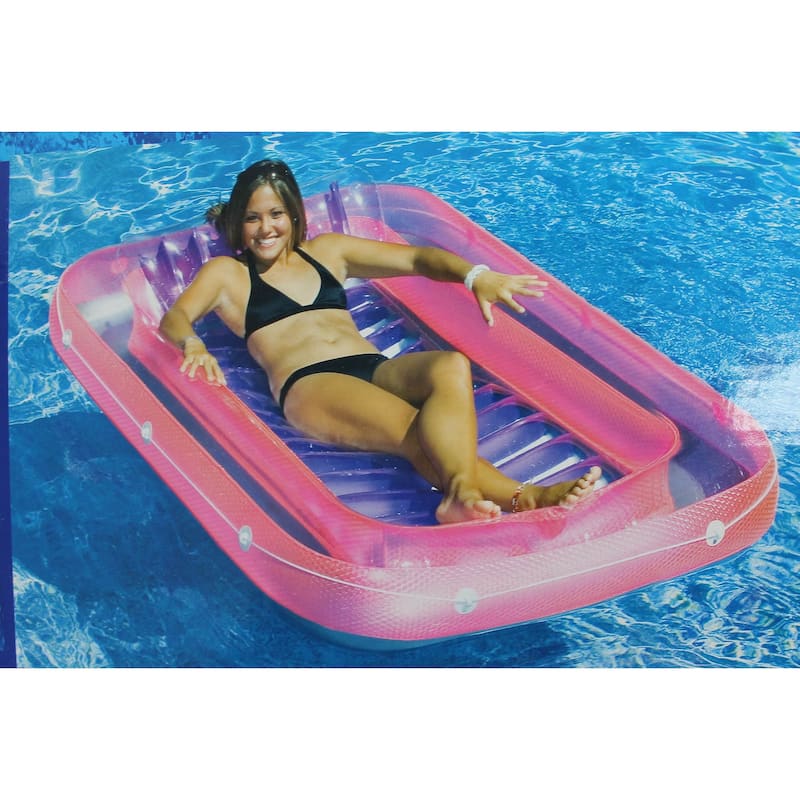 Swimline 71 Inch Swimming Pool Inflatable Suntan Tub Water Raft Float (6 Pack)