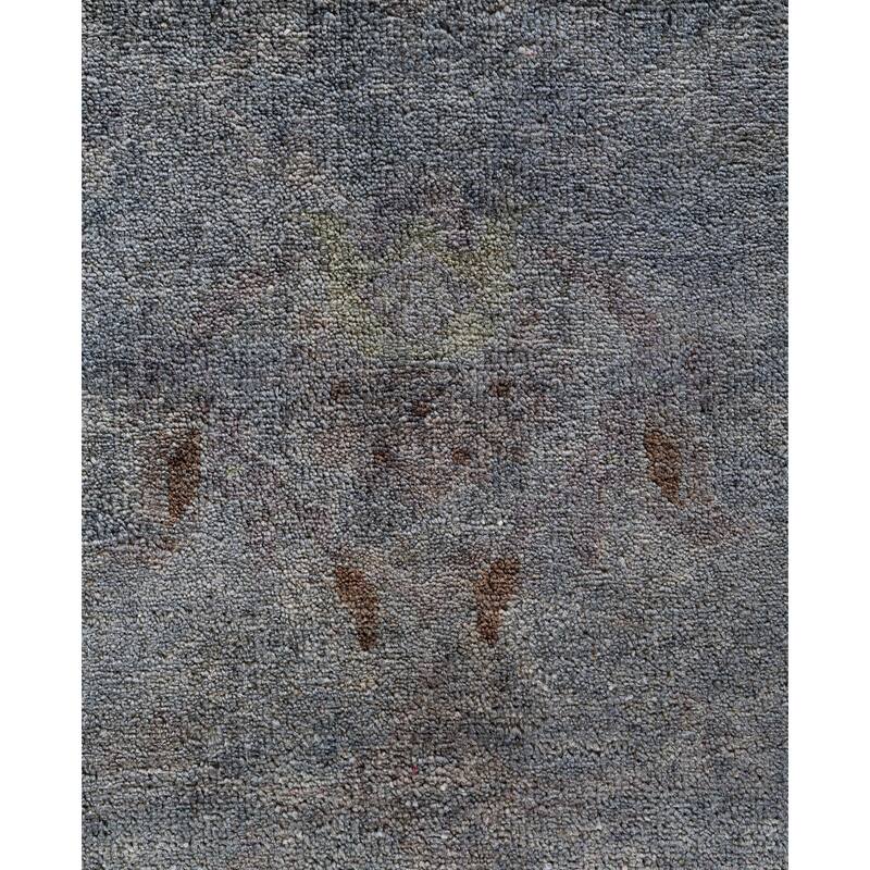Overdyed One-of-a-Kind Hand-Knotted Area Rug - Gray - 9' 4" x 12' 2"