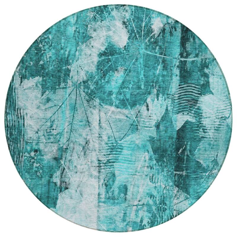 Tara Lush Floral Weather Resistant Timeless Fusion Outdoor Rug