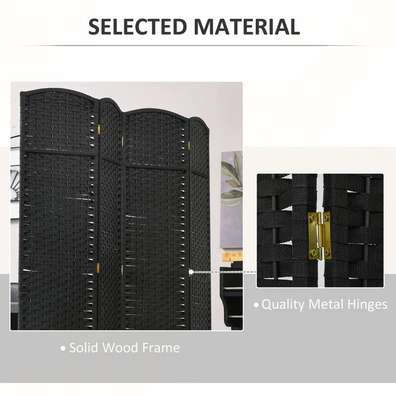 Folding Freestanding Privacy Screen for Home and Office