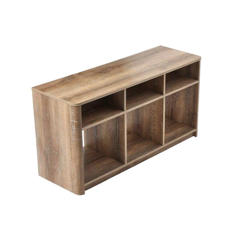 Radius Wood TV Stand with Storage