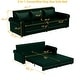 preview thumbnail 65 of 139, 93.7" Chesterfield King Pull Out Sofa Bed Sleeper Sofa with Nailhead Trim