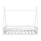 preview thumbnail 8 of 20, Wood House Bed Floor Bed Twin Size Frame Bed with Fence