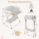 preview thumbnail 16 of 31, Gymax Baby Diaper Changing Table Folding Newborn Nursery Organizer