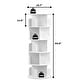 preview thumbnail 6 of 9, 4/5 Tiers Round Rotating Bookcase, Revolving Floor Standing Bookshelf Corner Organizer Display
