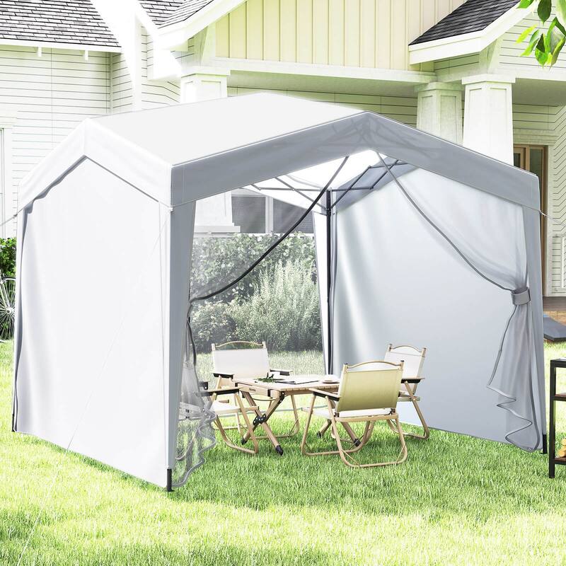 Costway 10 X 10 FT Pop up Canopy Tent with 4 Sidewalls Mesh Netting - See Details