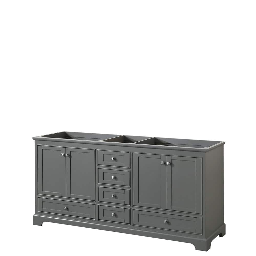 Wyndham Collection Deborah 71" Free Standing Double Wood Vanity