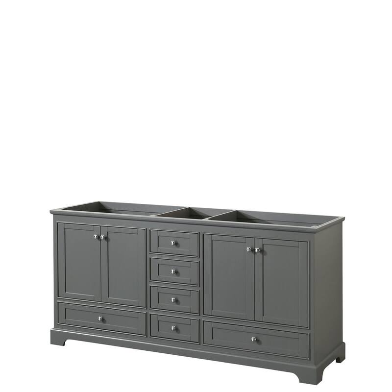 Wyndham Collection Deborah 71" Free Standing Double Wood Vanity