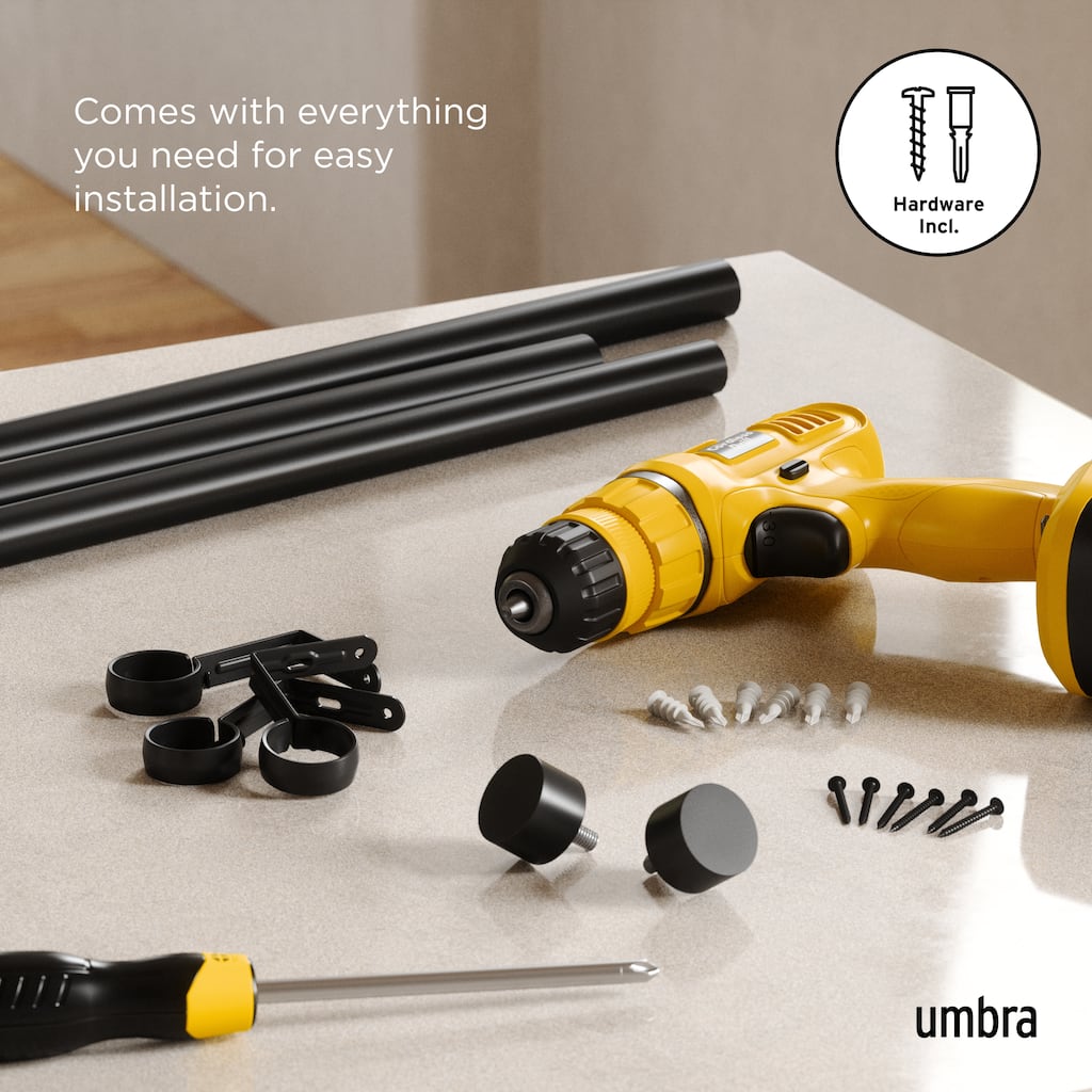 Umbra Cappa Expandable Single Curtain Rod