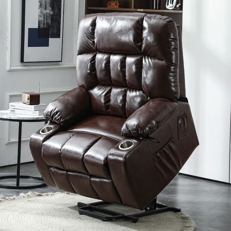 Oversized Electric Power Lift Recliner Chair with Massage and Heating