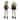 19 inch Sitting Elves, Set of 2 - green