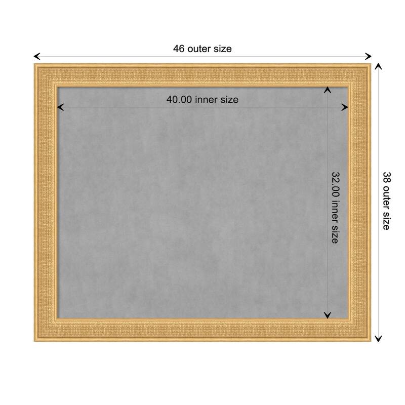 Amanti Art Trellis Gold Framed Magnetic Board - Board Size 40x32