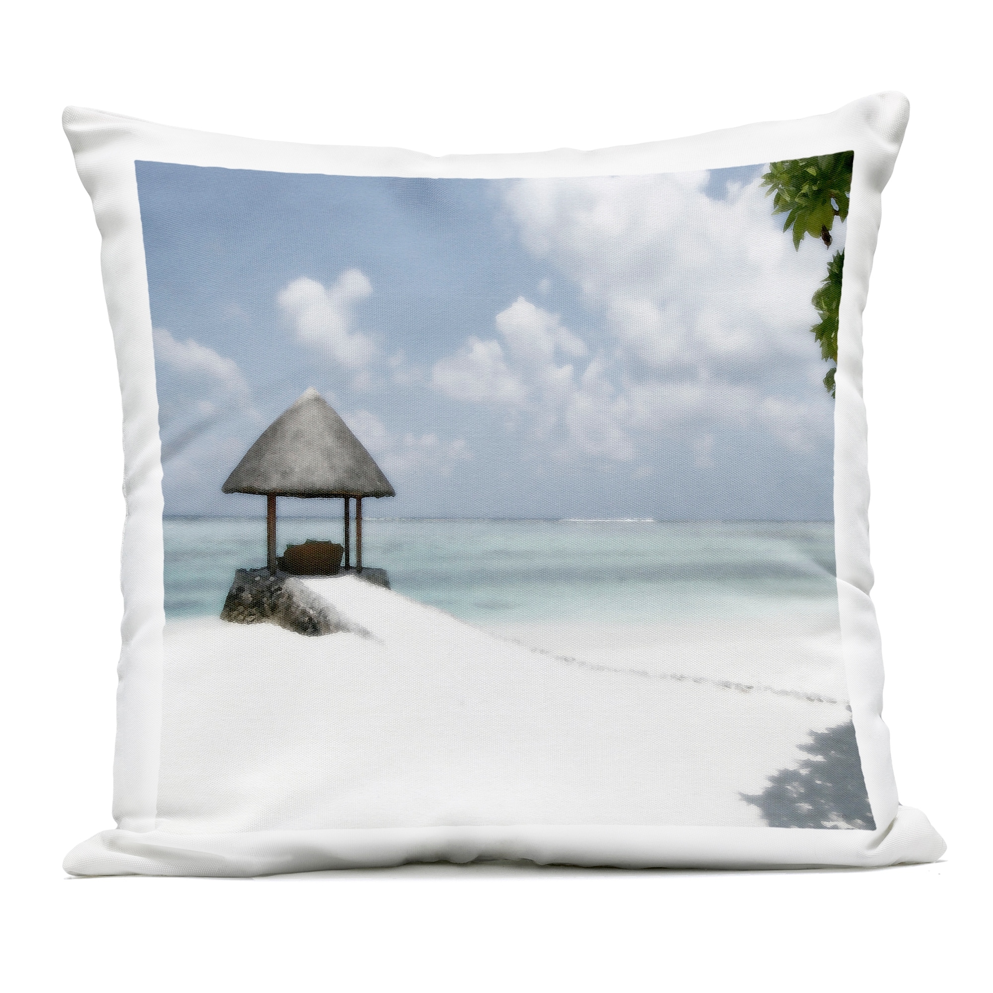 Stupell Quiet Place Beach Coast Outdoor Throw Pillow Design By Noah Bay