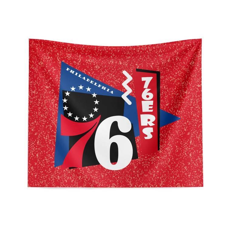 NBA Funky Fresh Printed Wall Hanging - 34" x 40" - Philadelphia 76ers