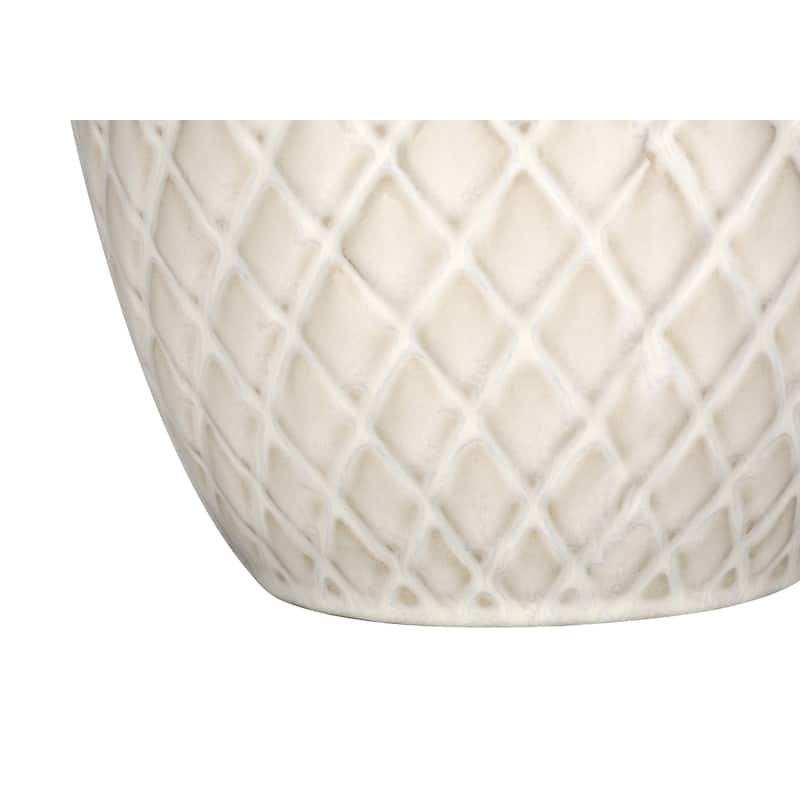 Lighting, 25"h, Table Lamp, Cream Ceramic, Ivory / Cream Shade, Transitional