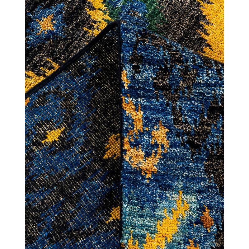 Contemporary Overdyed Wool Hand Knotted Area Rug - 8' 0" x 9' 10"
