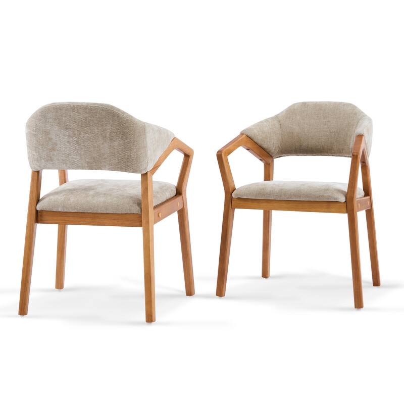 Christopher Knight Home - Avalon Modern Upholstered Dining Chair Set with Ergonomic Curved Backrest