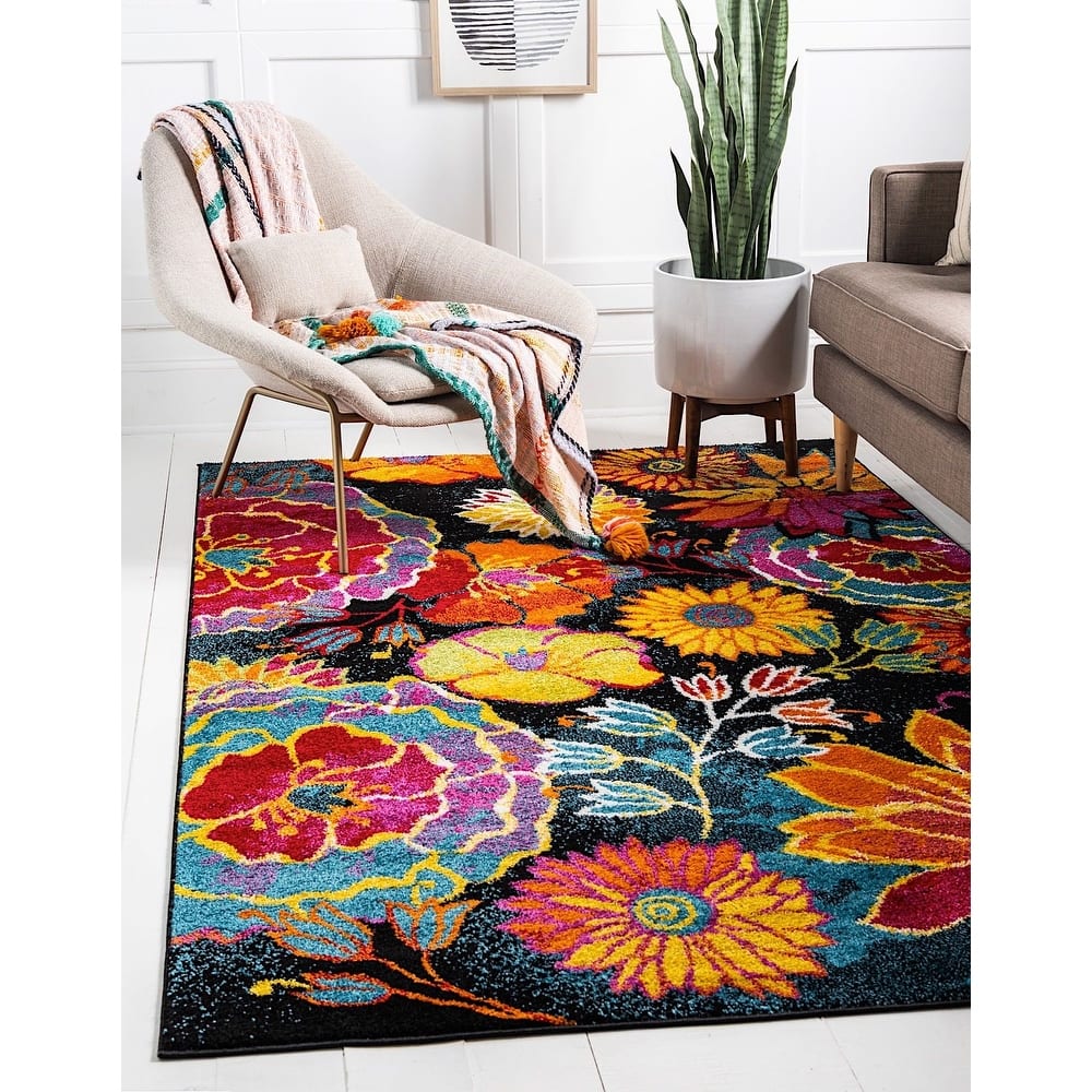 Country & Floral Noach Collection Area Rug