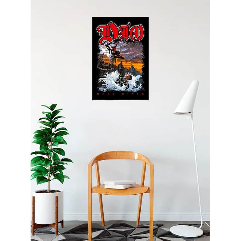Dio Holy Diver Framed Poster - 24 x 36 Inch