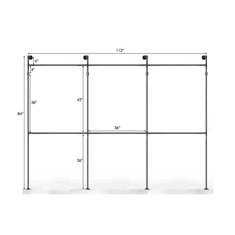 Industrial Pipe Clothing Rack