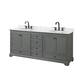 Option Dark Gray / White Carrara Marble Top / Matte Black