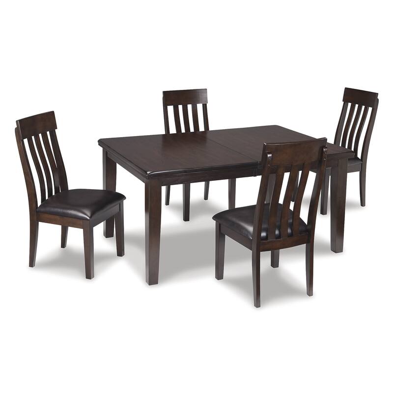 Signature Design by Ashley Haddigan Dark Brown 5-Piece Dining Package