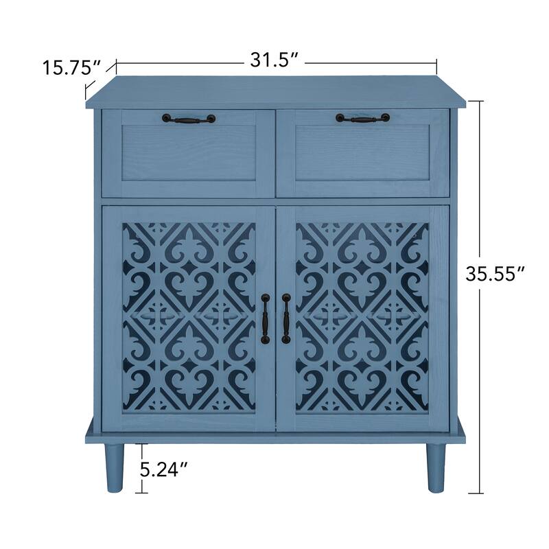 2 Door 2 Drawer Cabinet