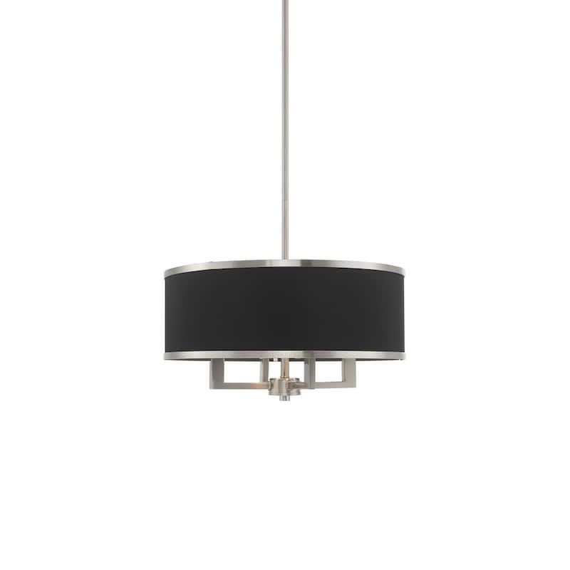Livex Lighting Park Ridge 4 Light 18" Wide Drum Chandelier - Brushed Nickel